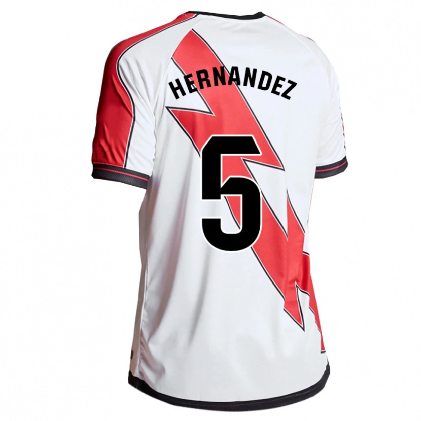 Danxen Kinder Aridane Hernández #5 Weiß Rot Heimtrikot Trikot 2025/26 T-Shirt