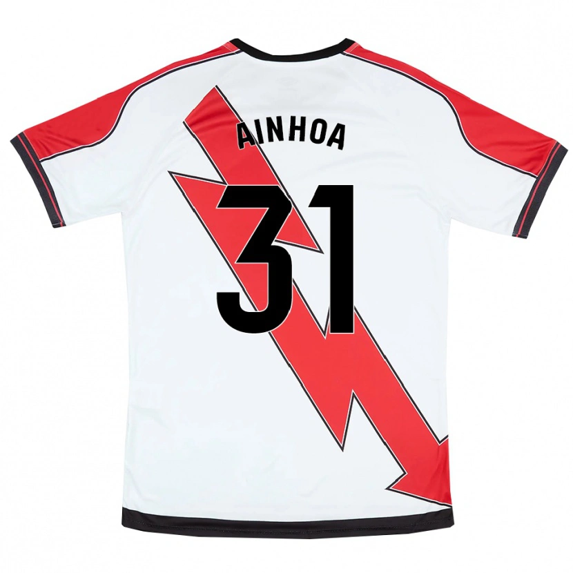 Danxen Kinder Ainhoa Orgaz Alonso #31 Weiß Rot Heimtrikot Trikot 2025/26 T-Shirt