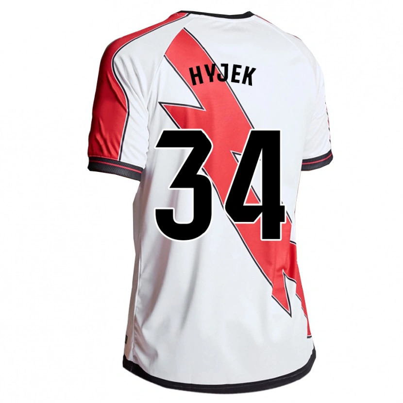 Danxen Kinder David Hyjek #34 Weiß Rot Heimtrikot Trikot 2025/26 T-Shirt