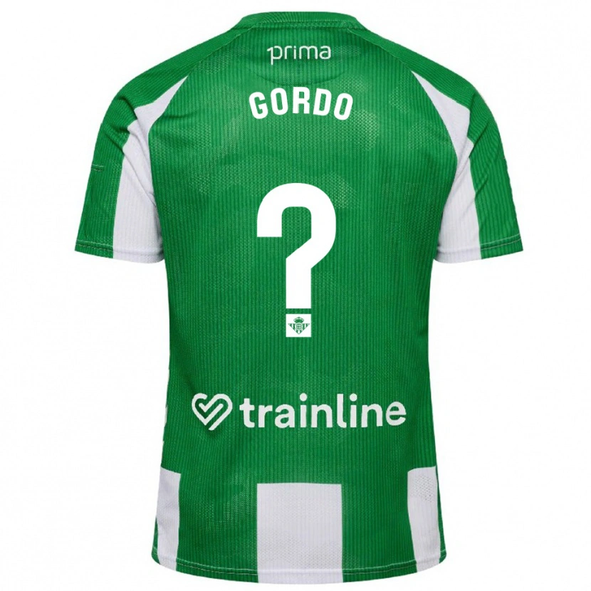 Danxen Kinder Josan Gordo #0 Grün Weiß Heimtrikot Trikot 2025/26 T-Shirt