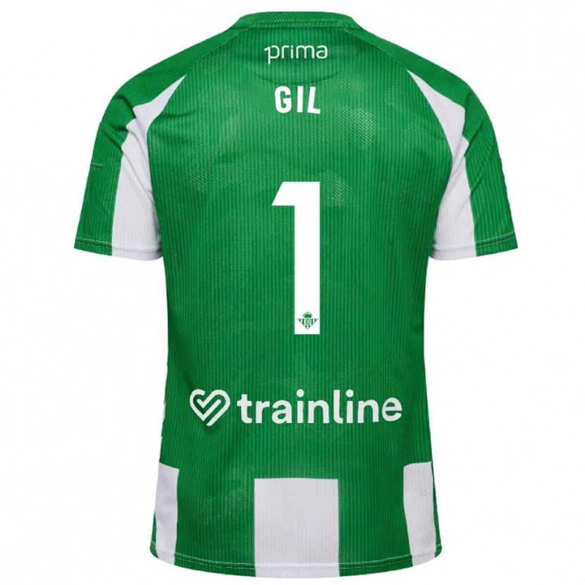 Danxen Kinder Noelia Gil #1 Grün Weiß Heimtrikot Trikot 2025/26 T-Shirt