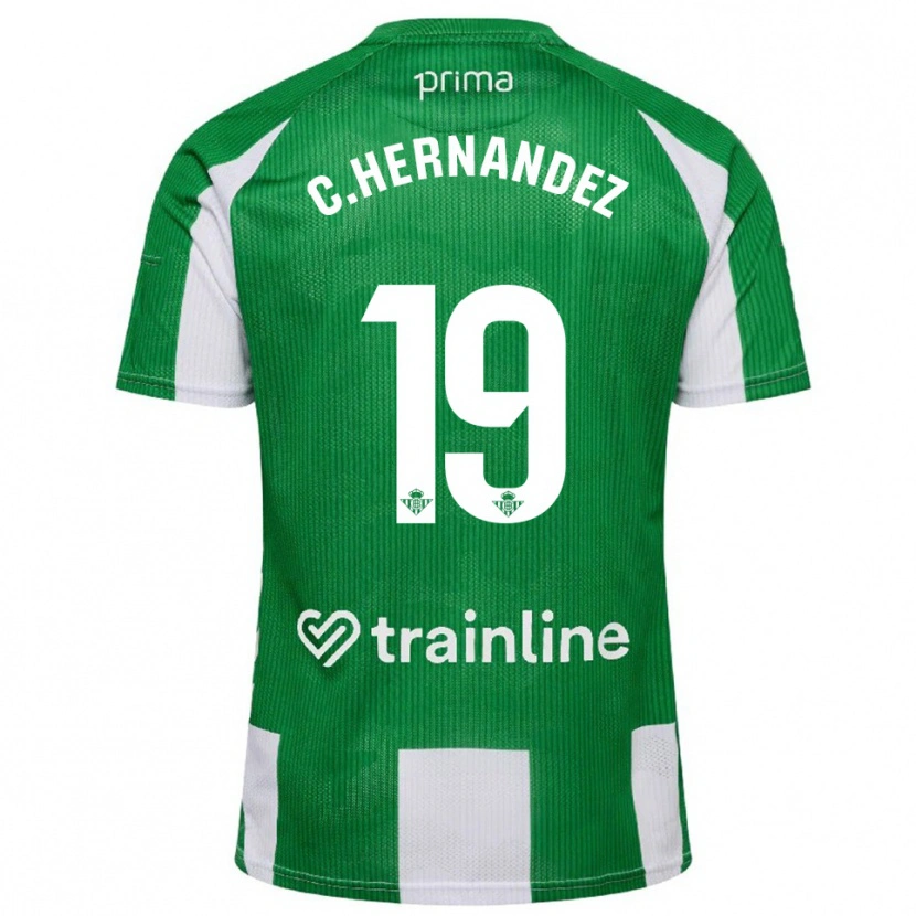 Danxen Kinder Cucho Hernández #19 Grün Weiß Heimtrikot Trikot 2025/26 T-Shirt