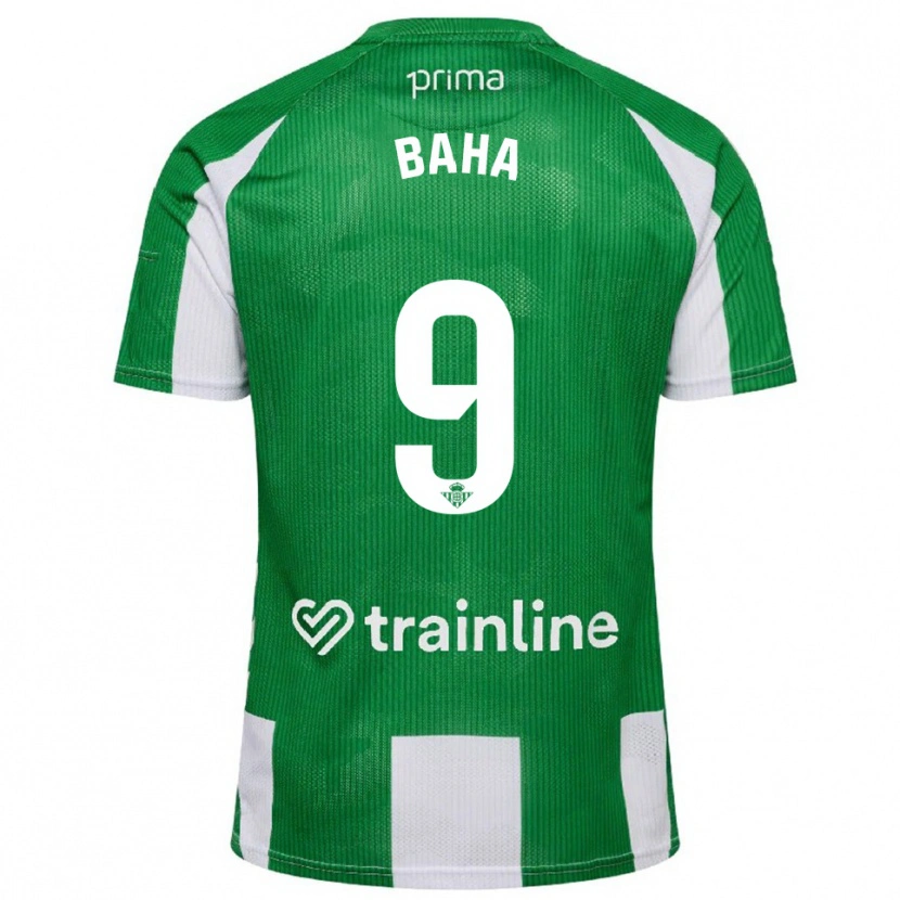 Danxen Kinder Ziyad Baha #9 Grün Weiß Heimtrikot Trikot 2025/26 T-Shirt