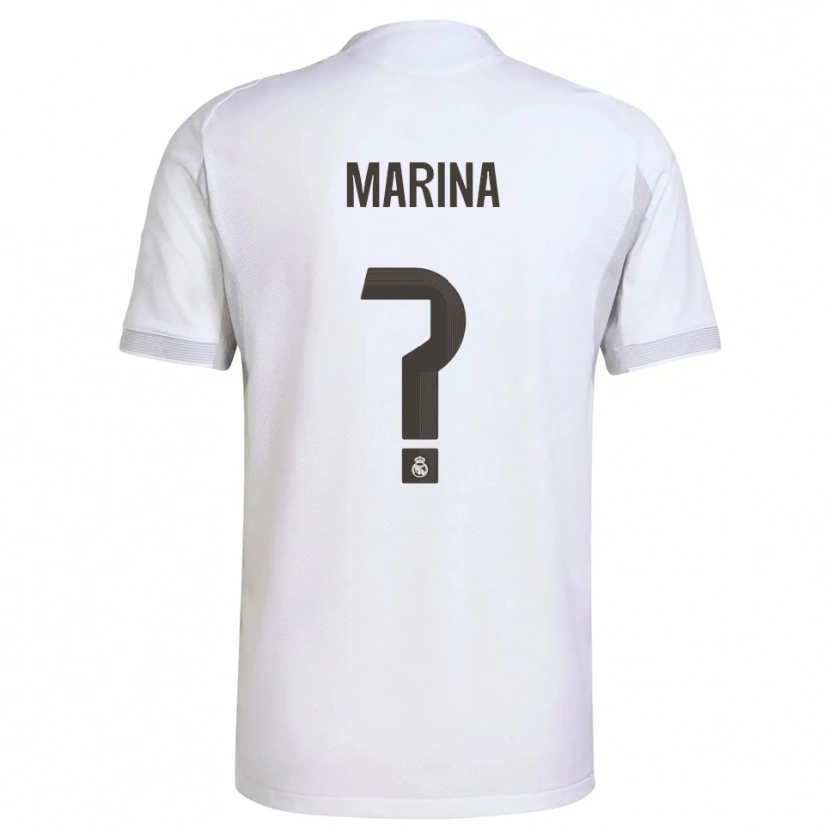 Danxen Kinder Nacho Marina #0 Weiß Gelb Heimtrikot Trikot 2025/26 T-Shirt