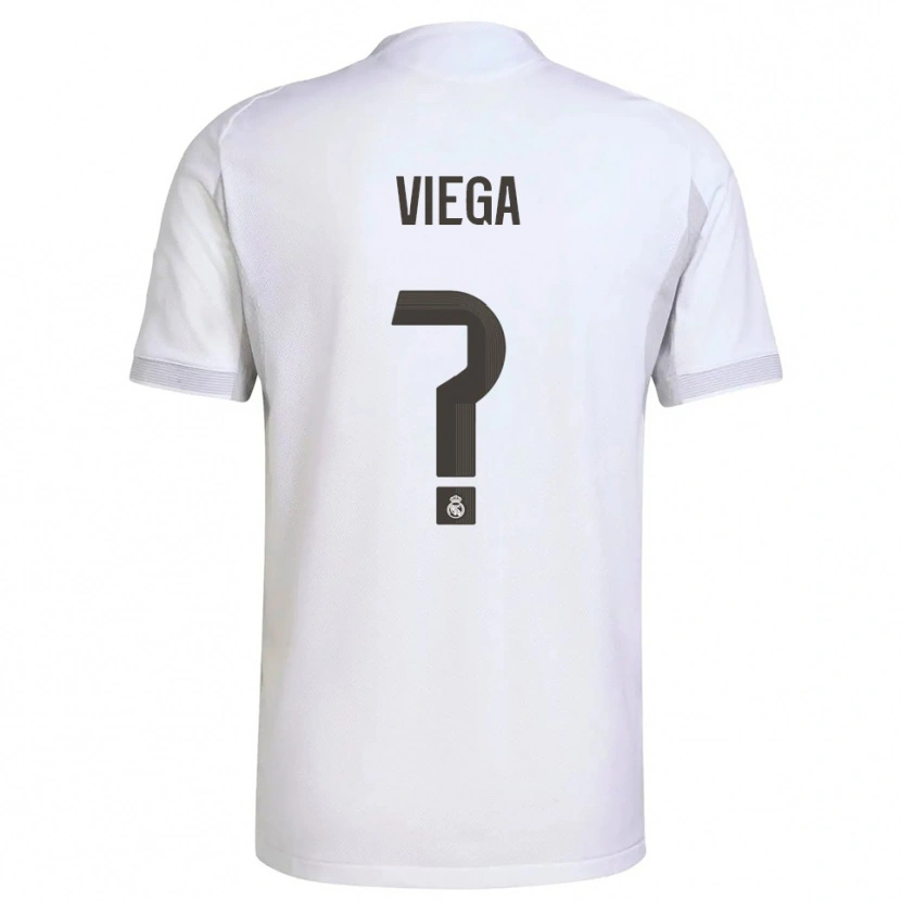 Danxen Kinder Marcos Viega #0 Weiß Gelb Heimtrikot Trikot 2025/26 T-Shirt