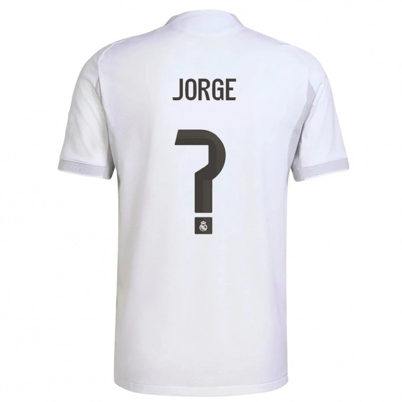 Danxen Kinder Jorge García #0 Weiß Gelb Heimtrikot Trikot 2025/26 T-Shirt