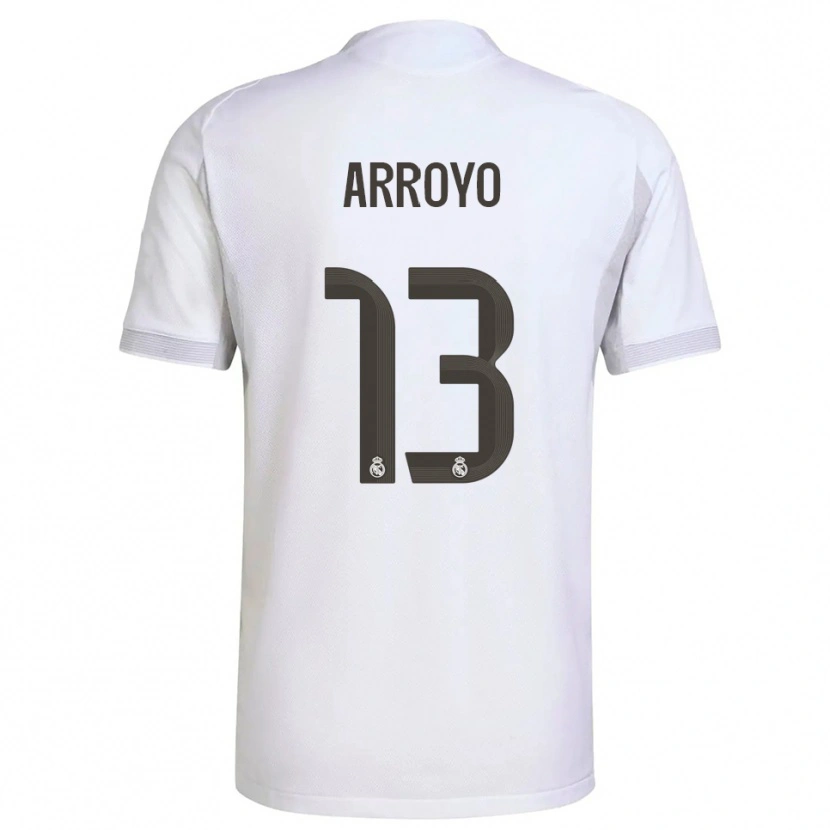 Danxen Kinder Diego Arroyo #13 Weiß Gelb Heimtrikot Trikot 2025/26 T-Shirt
