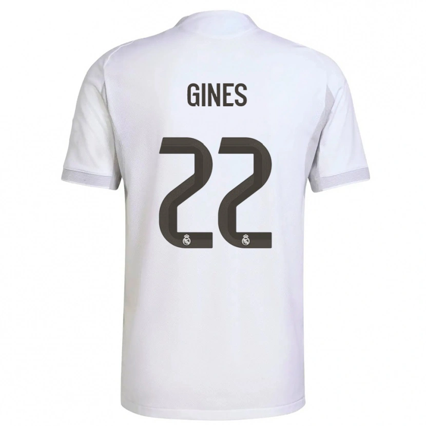 Danxen Kinder Álvaro Ginés #22 Weiß Gelb Heimtrikot Trikot 2025/26 T-Shirt