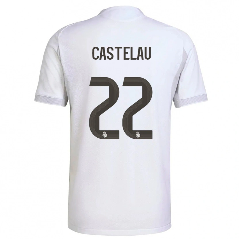 Danxen Kinder Alber Castelau #22 Weiß Gelb Heimtrikot Trikot 2025/26 T-Shirt