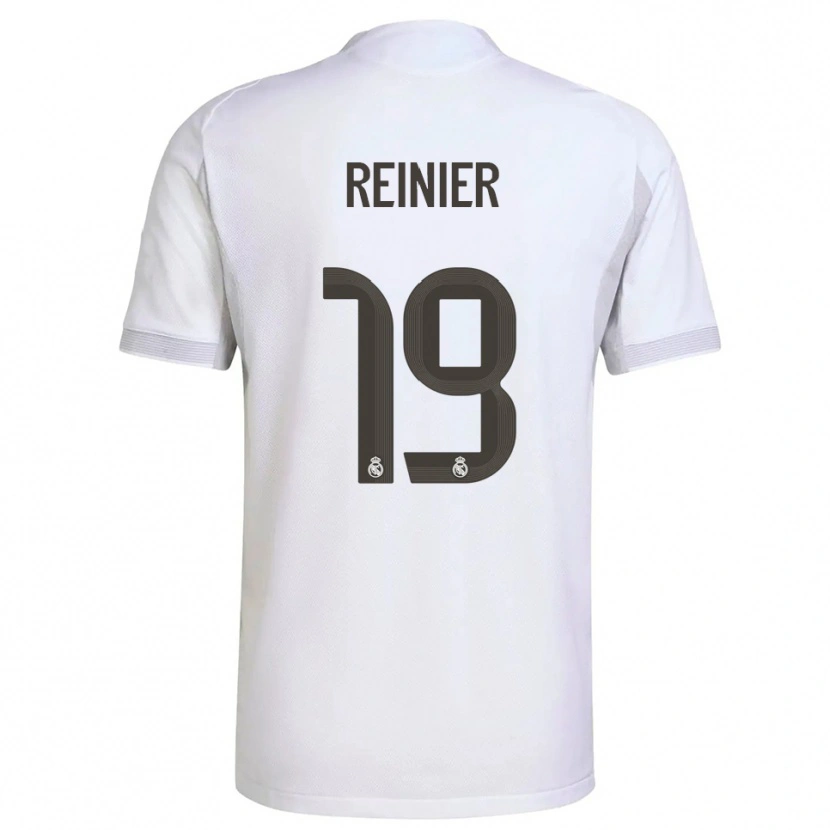 Danxen Kinder Reinier #19 Weiß Gelb Heimtrikot Trikot 2025/26 T-Shirt