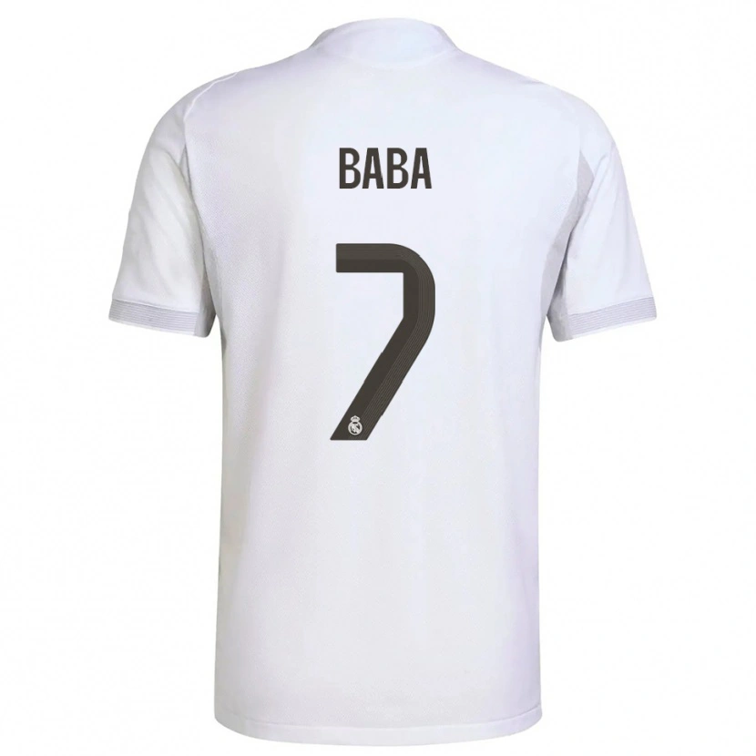 Danxen Kinder Baba Diocou #7 Weiß Gelb Heimtrikot Trikot 2025/26 T-Shirt