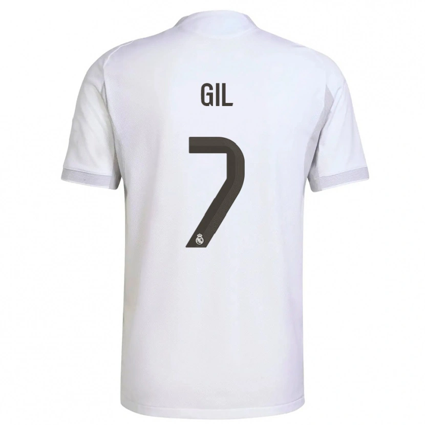 Danxen Kinder Iker Gil #7 Weiß Gelb Heimtrikot Trikot 2025/26 T-Shirt