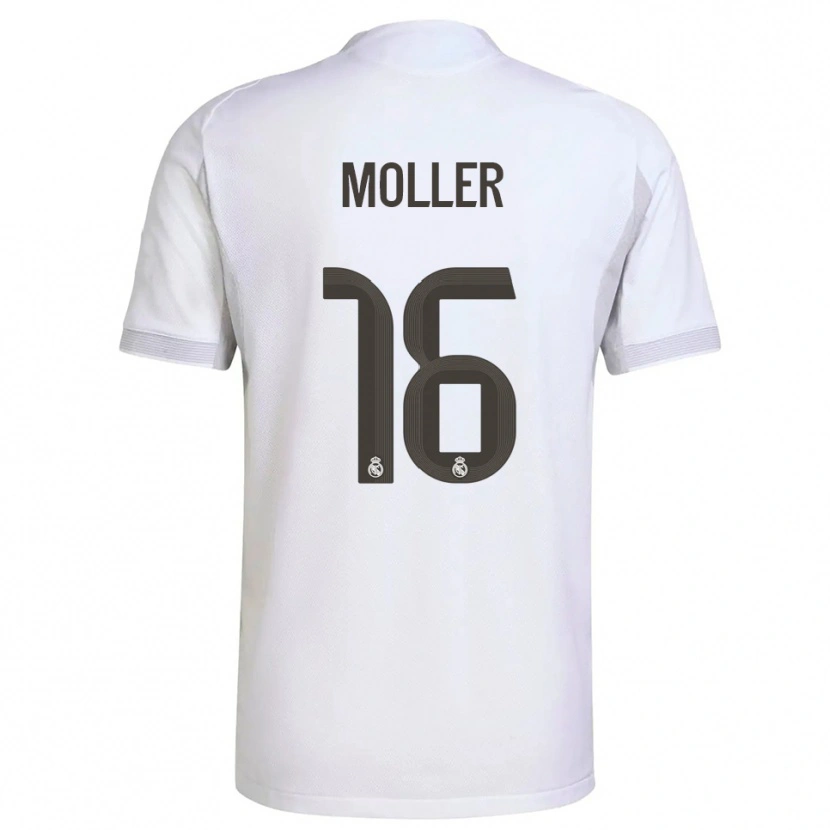 Danxen Kinder Caroline Moller #16 Weiß Gelb Heimtrikot Trikot 2025/26 T-Shirt