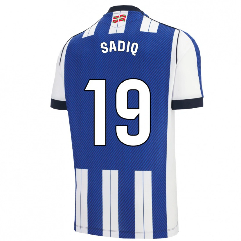 Danxen Kinder Umar Sadiq #19 Blau Weiß Heimtrikot Trikot 2025/26 T-Shirt