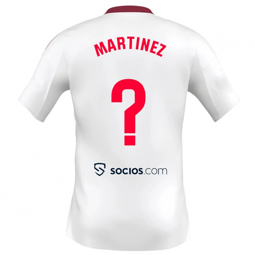 Danxen Kinder Mario Martínez #0 Weiß Rot Heimtrikot Trikot 2025/26 T-Shirt