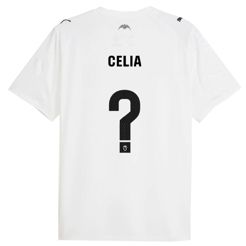 Danxen Kinder Celia Fernández Arias #0 Weiß Schwarz Heimtrikot Trikot 2025/26 T-Shirt