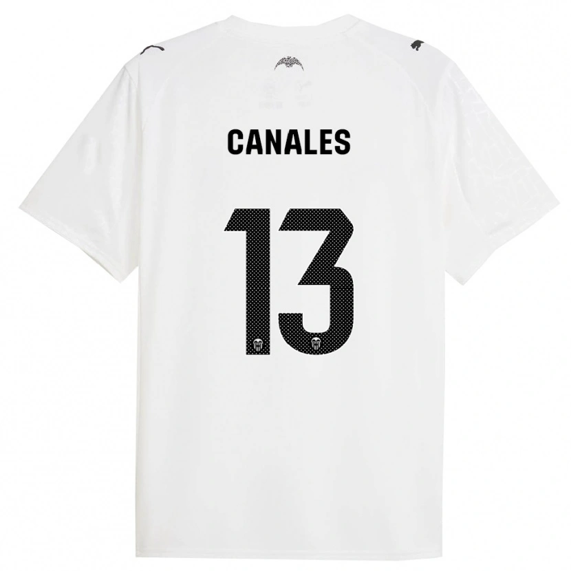 Danxen Kinder Antonia Canales #13 Weiß Schwarz Heimtrikot Trikot 2025/26 T-Shirt