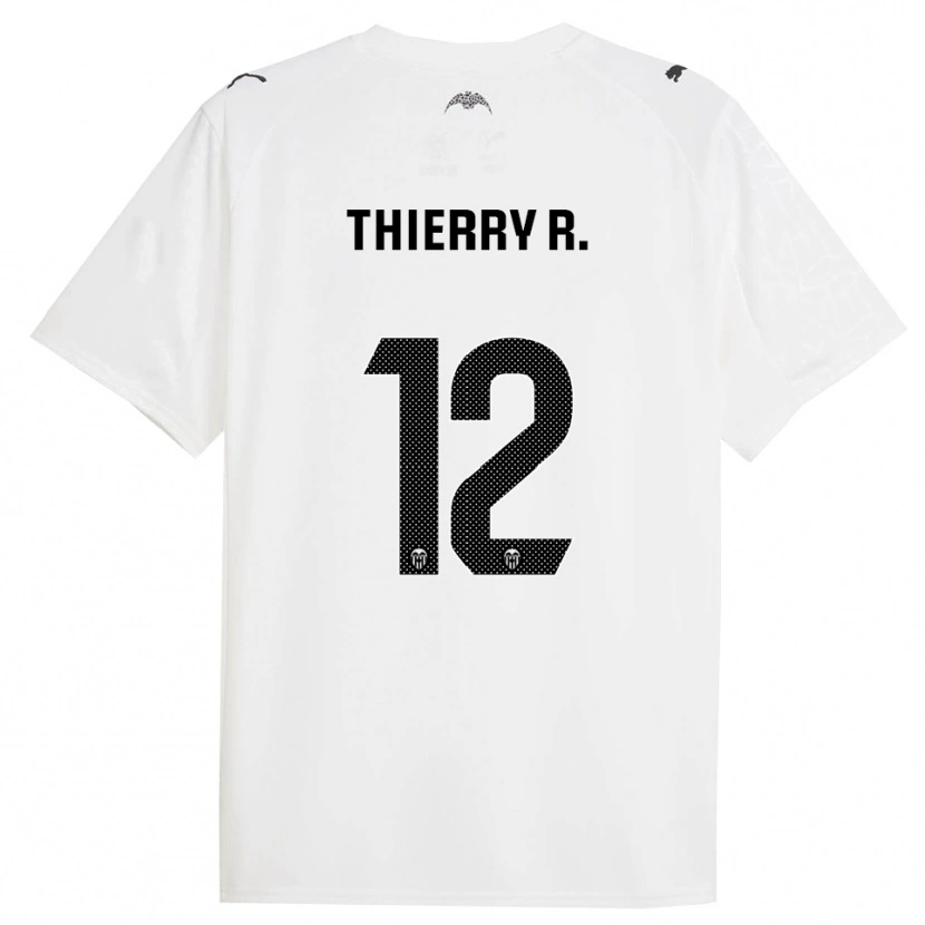 Danxen Kinder Thierry Correia #12 Weiß Schwarz Heimtrikot Trikot 2025/26 T-Shirt