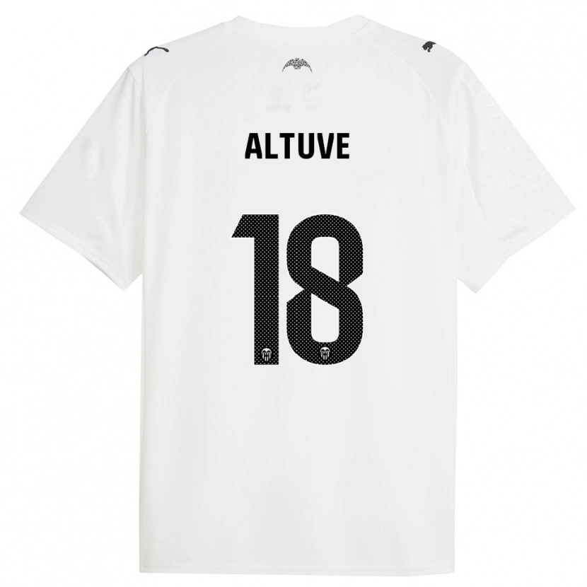 Danxen Kinder Oriana Altuve #18 Weiß Schwarz Heimtrikot Trikot 2025/26 T-Shirt
