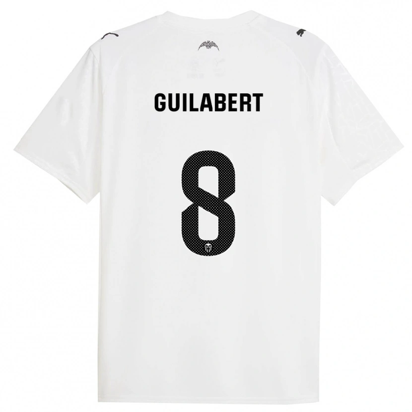 Danxen Kinder Mario Guilabert #8 Weiß Schwarz Heimtrikot Trikot 2025/26 T-Shirt