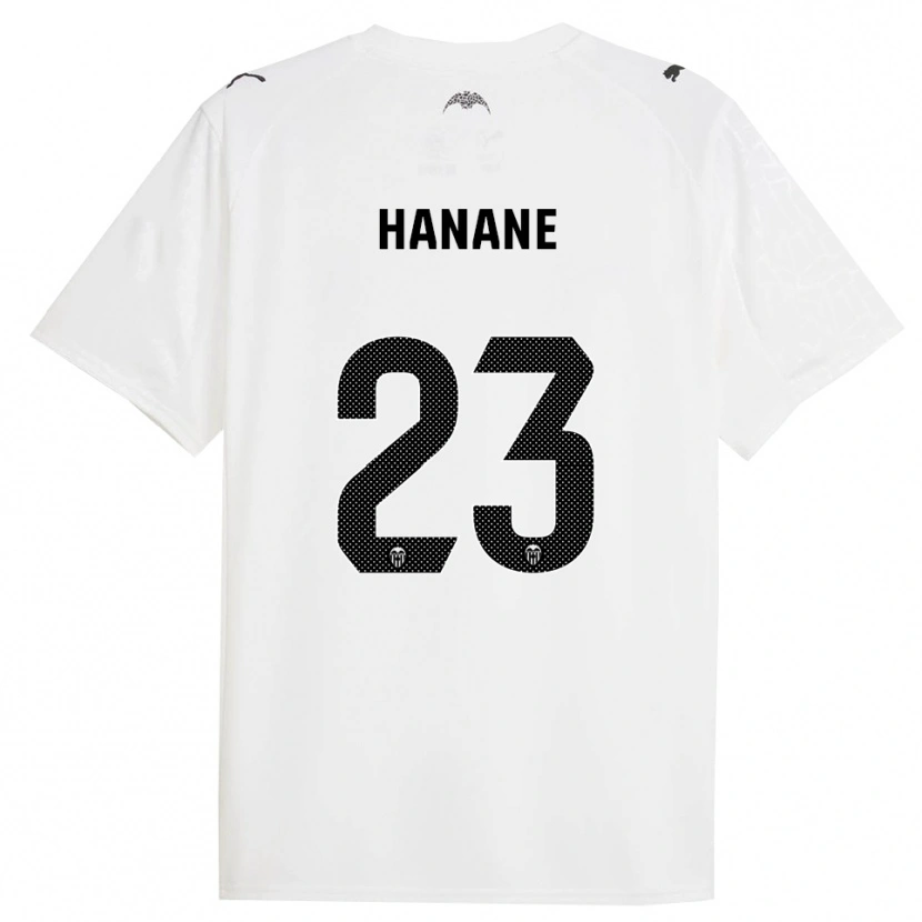 Danxen Kinder Hanane Ait El Haj #23 Weiß Schwarz Heimtrikot Trikot 2025/26 T-Shirt