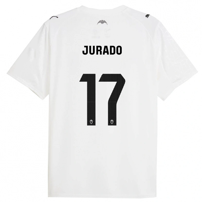 Danxen Kinder Marc Jurado #17 Weiß Schwarz Heimtrikot Trikot 2025/26 T-Shirt