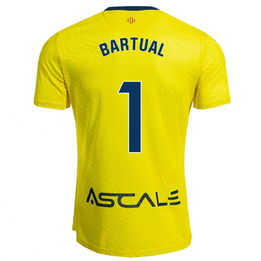 Danxen Kinder Kike Bartual #1 Gelb Marine Heimtrikot Trikot 2025/26 T-Shirt