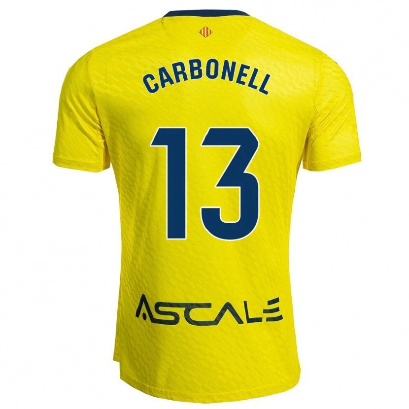 Danxen Kinder Carmen Carbonell #13 Gelb Marine Heimtrikot Trikot 2025/26 T-Shirt
