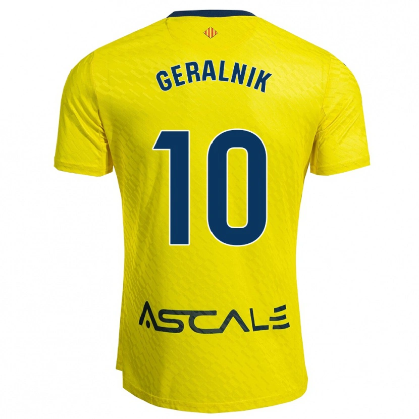Danxen Kinder Tiago Geralnik #10 Gelb Marine Heimtrikot Trikot 2025/26 T-Shirt