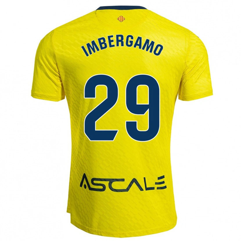 Danxen Kinder Mar Imbergamo #29 Gelb Marine Heimtrikot Trikot 2025/26 T-Shirt