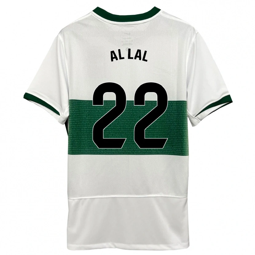 Danxen Kinder Nordin Al Lal #22 Weiß Grün Heimtrikot Trikot 2025/26 T-Shirt