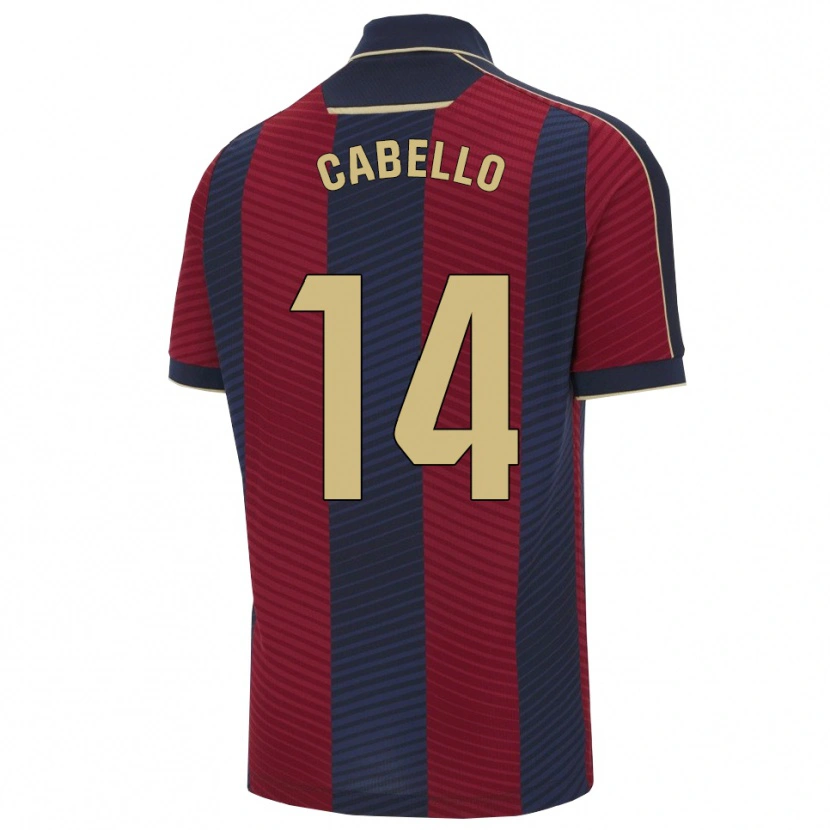 Danxen Kinder Jorge Cabello #14 Rot Marine Heimtrikot Trikot 2025/26 T-Shirt