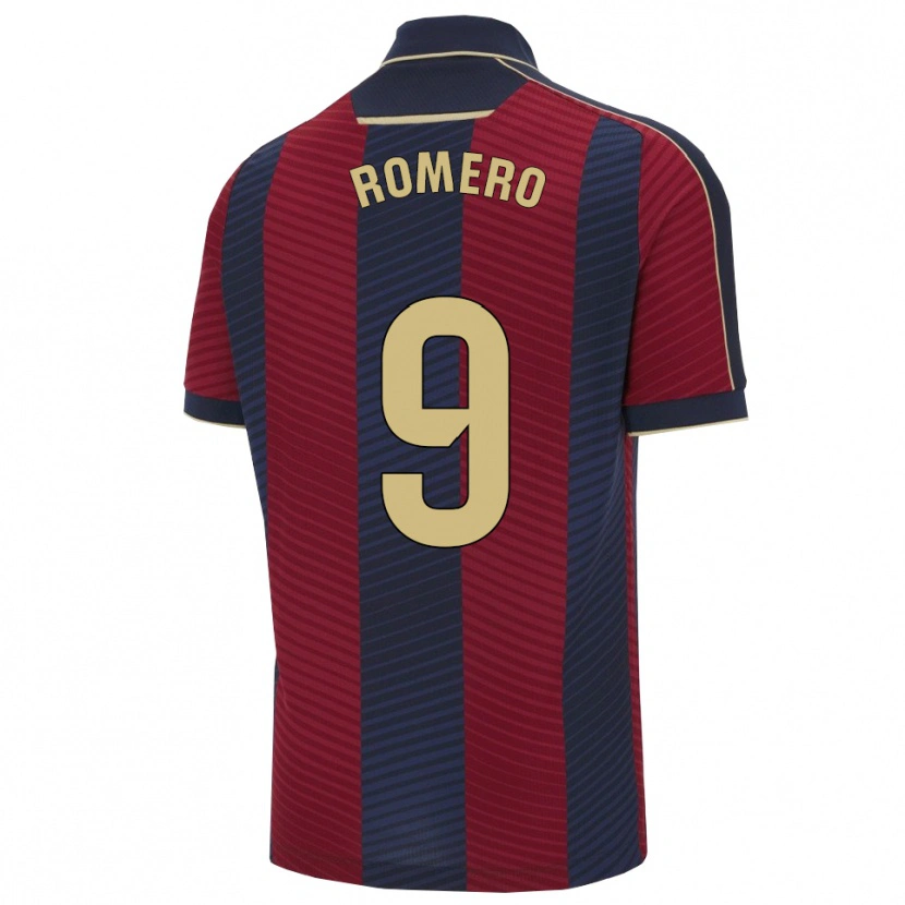 Danxen Kinder Iván Romero #9 Rot Marine Heimtrikot Trikot 2025/26 T-Shirt