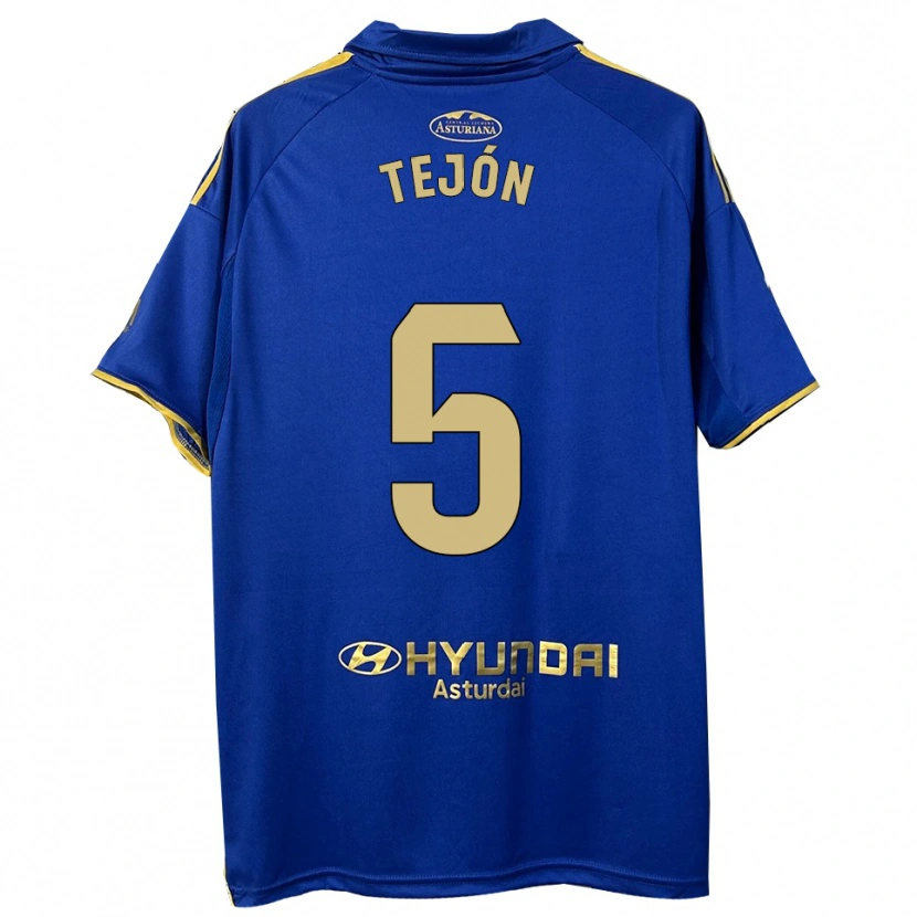 Danxen Kinder Diego Tejón #5 Blau Gold Heimtrikot Trikot 2025/26 T-Shirt