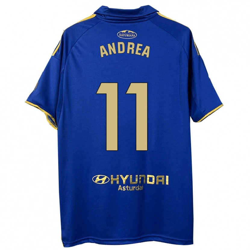 Danxen Kinder Andrea Sordo Gutierrez #11 Blau Gold Heimtrikot Trikot 2025/26 T-Shirt