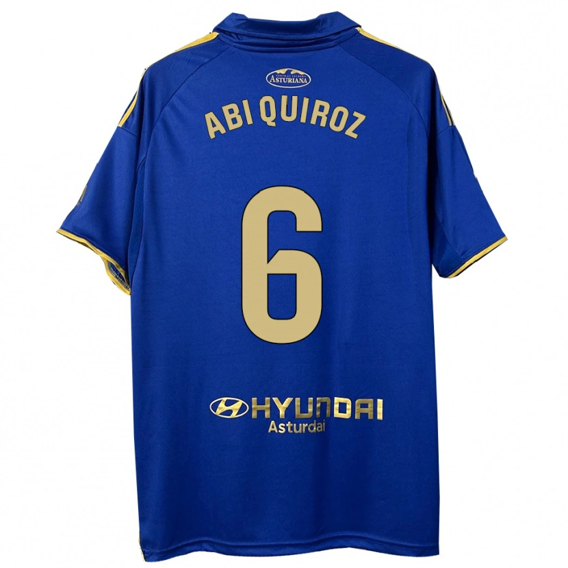 Danxen Kinder Abi Quiroz #6 Blau Gold Heimtrikot Trikot 2025/26 T-Shirt