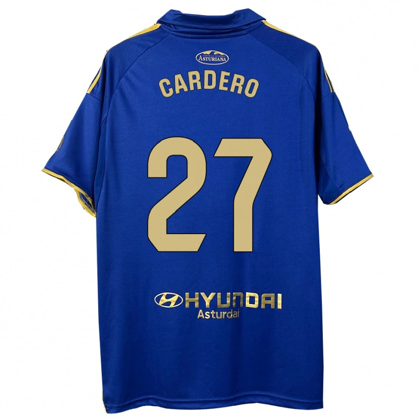 Danxen Kinder Álex Cardero #27 Blau Gold Heimtrikot Trikot 2025/26 T-Shirt