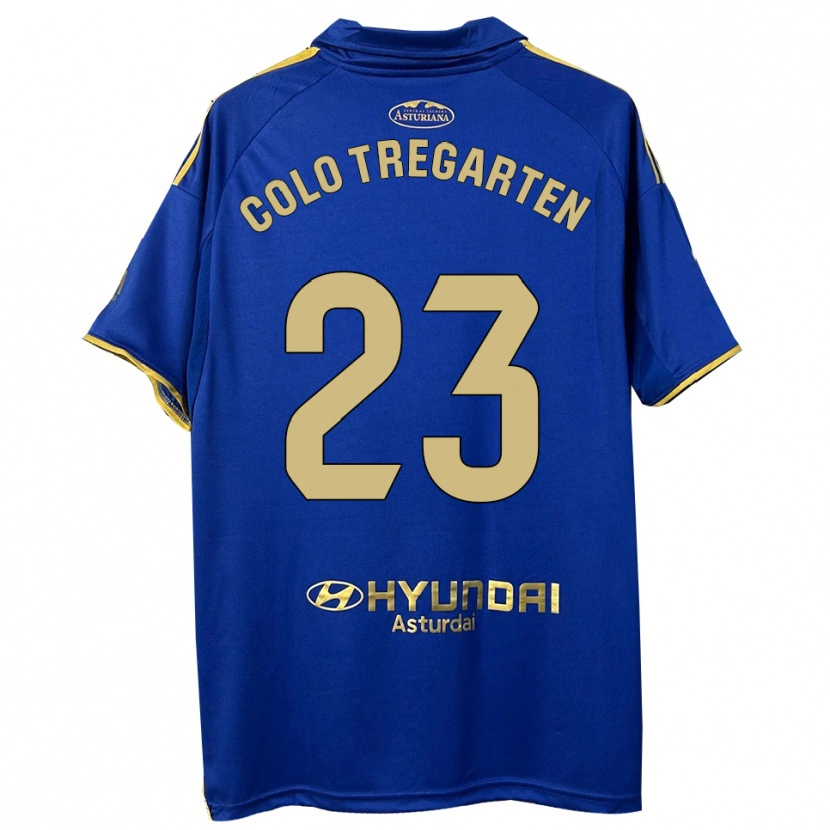 Danxen Kinder Colo Tregarten #23 Blau Gold Heimtrikot Trikot 2025/26 T-Shirt