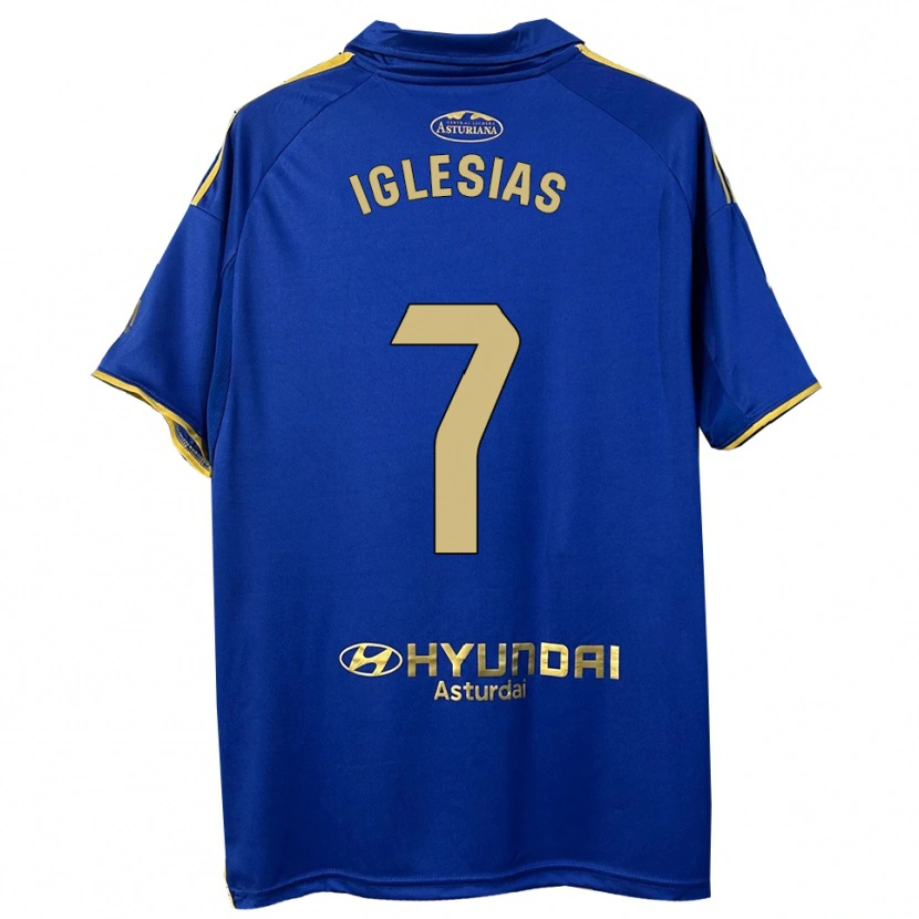Danxen Kinder María Iglesias Orviz #7 Blau Gold Heimtrikot Trikot 2025/26 T-Shirt