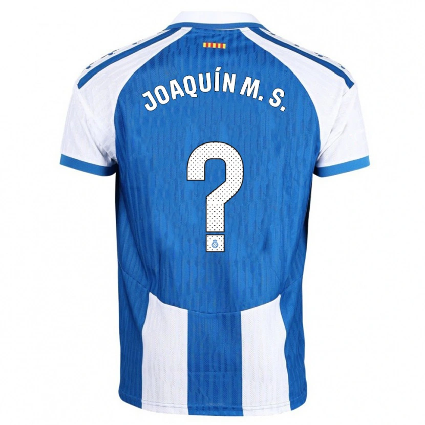 Danxen Kinder Joaquín Manuel Sánchez #0 Blau Weiß Heimtrikot Trikot 2025/26 T-Shirt