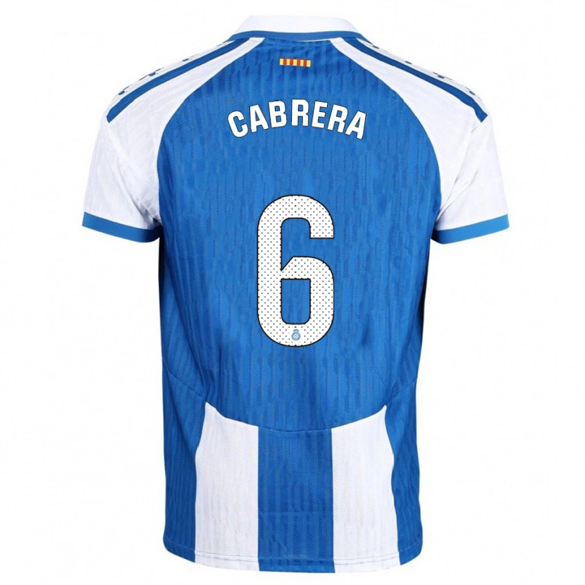 Danxen Kinder Leandro Cabrera #6 Blau Weiß Heimtrikot Trikot 2025/26 T-Shirt