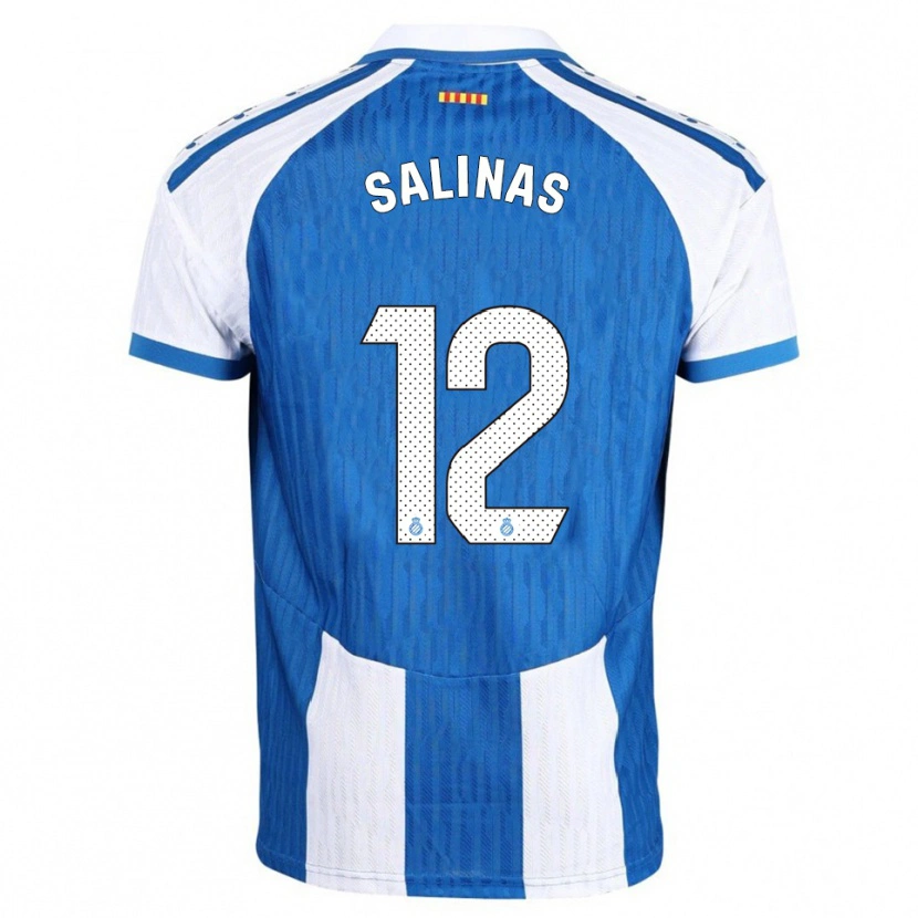 Danxen Kinder José Salinas #12 Blau Weiß Heimtrikot Trikot 2025/26 T-Shirt