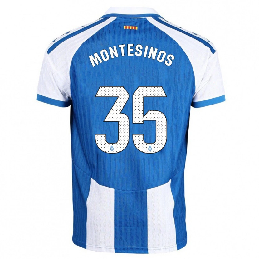 Danxen Kinder Pol Montesinos #35 Blau Weiß Heimtrikot Trikot 2025/26 T-Shirt