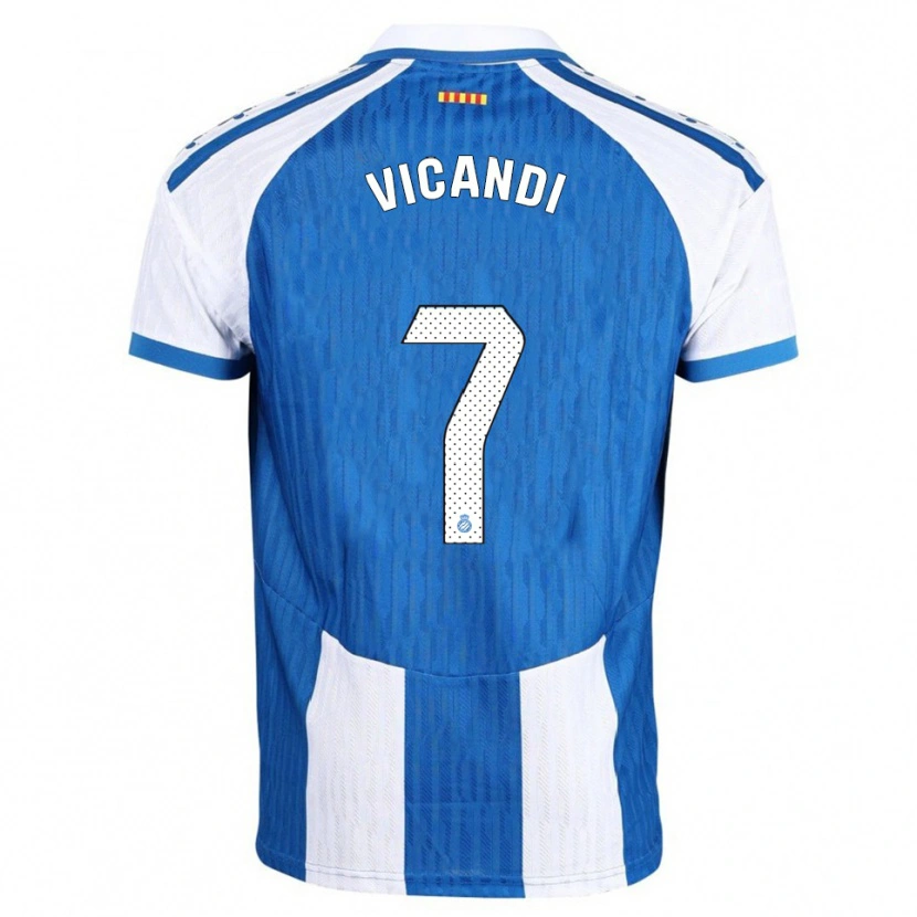 Danxen Kinder Aimar Vicandi #7 Blau Weiß Heimtrikot Trikot 2025/26 T-Shirt