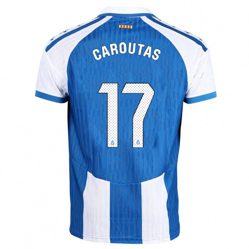 Danxen Kinder Tim Caroutas #17 Blau Weiß Heimtrikot Trikot 2025/26 T-Shirt
