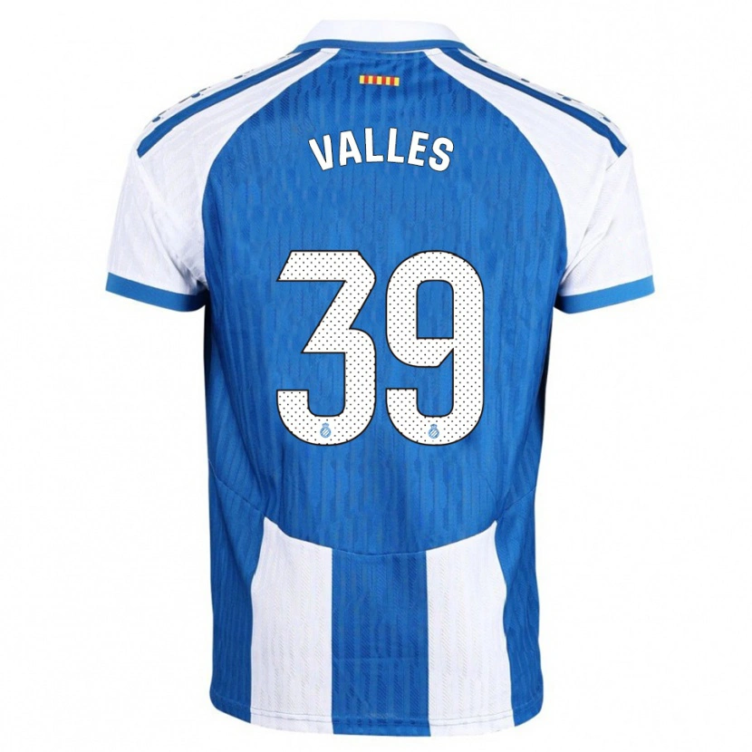 Danxen Kinder Gastón Valles #39 Blau Weiß Heimtrikot Trikot 2025/26 T-Shirt