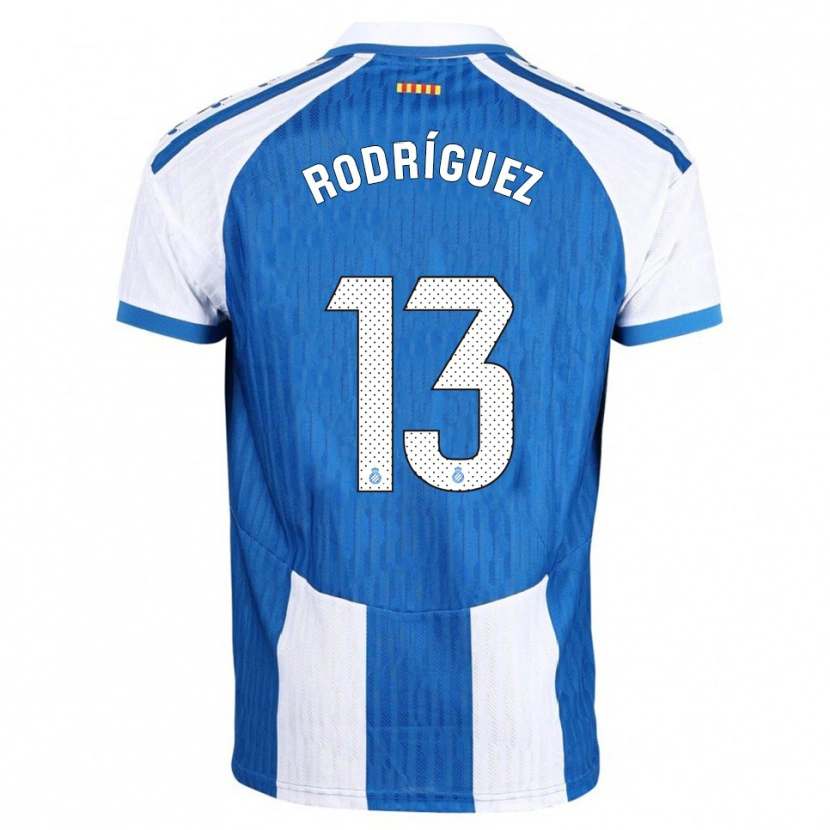 Danxen Kinder Joel Rodríguez #13 Blau Weiß Heimtrikot Trikot 2025/26 T-Shirt