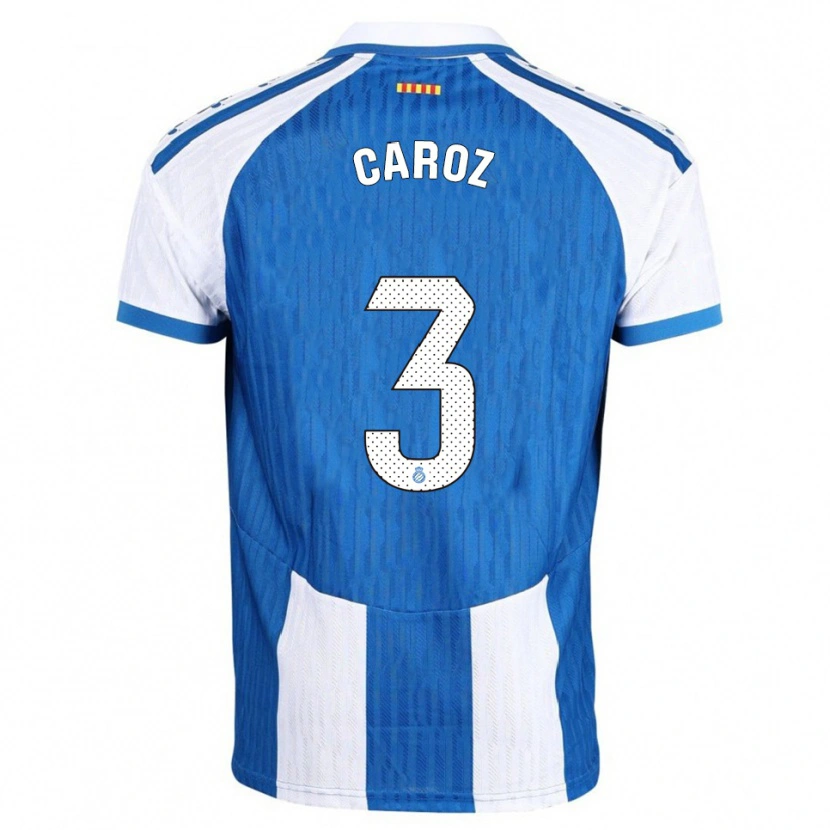 Danxen Kinder Hugo Caroz #3 Blau Weiß Heimtrikot Trikot 2025/26 T-Shirt