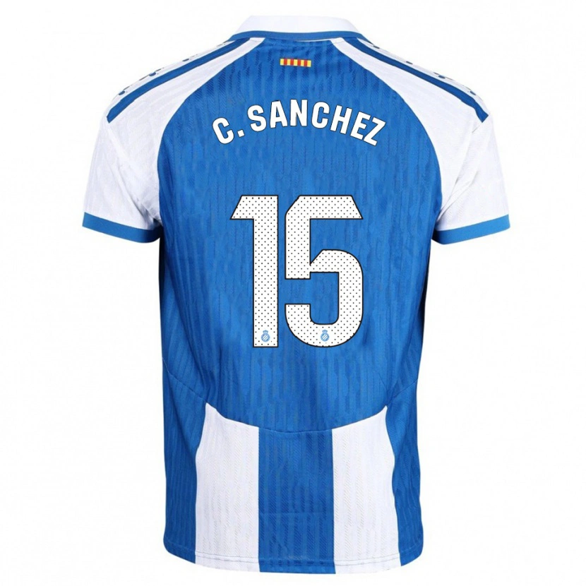 Danxen Kinder Carlos Sánchez #15 Blau Weiß Heimtrikot Trikot 2025/26 T-Shirt