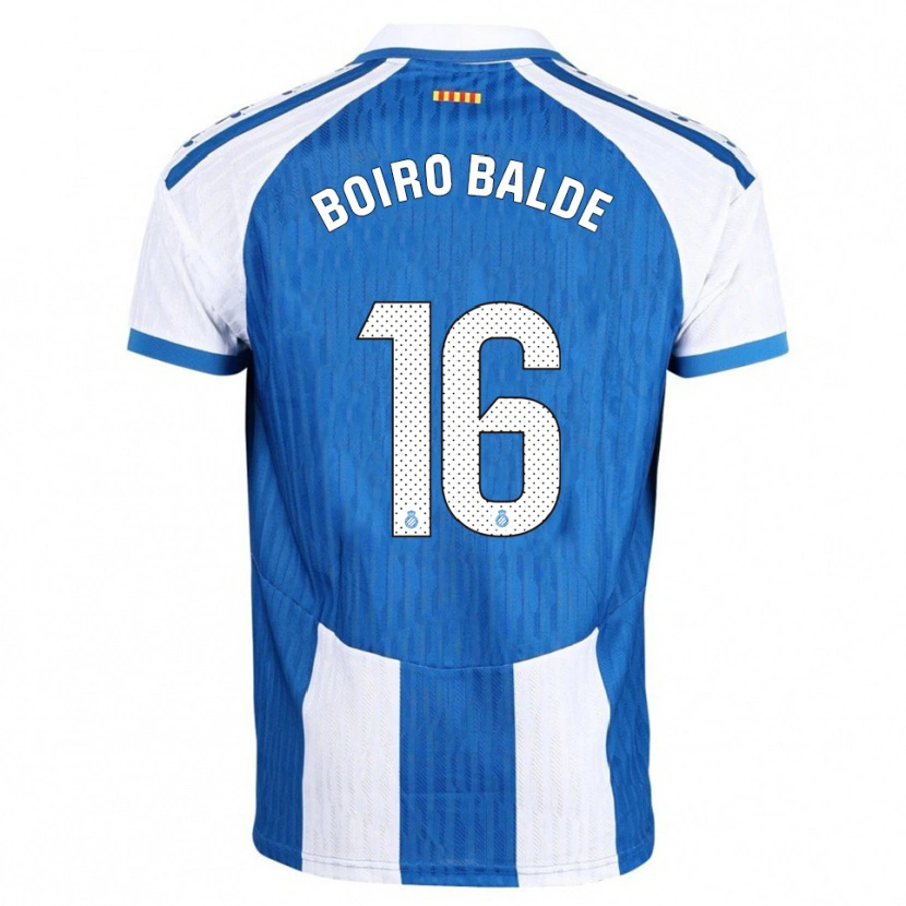 Danxen Kinder Issa Boiro Balde #16 Blau Weiß Heimtrikot Trikot 2025/26 T-Shirt